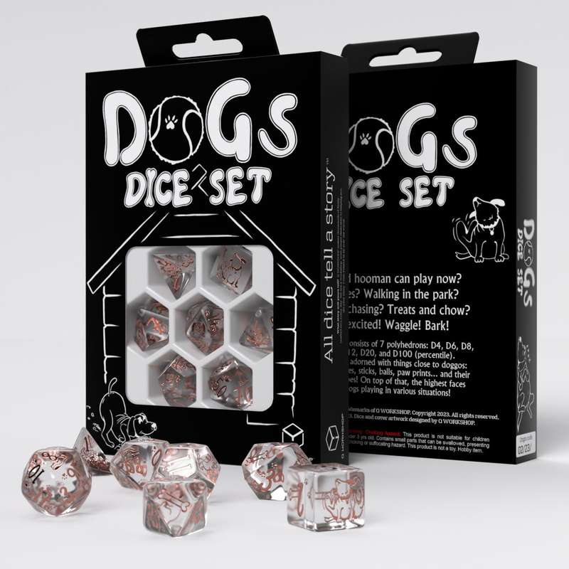 Dogs Dice Set Bubbles (Dice Sets & Games)