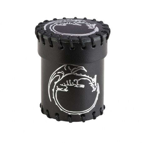 Dragon Black Leather Dice Cup (Dice Sets & Games)