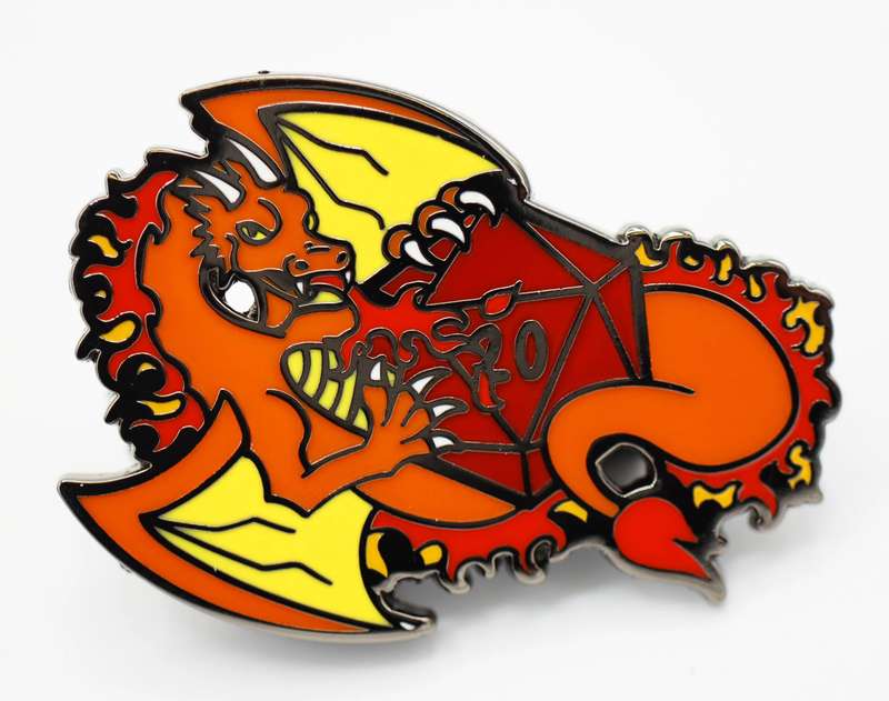 Dice Dragons Pin Fire (Dice Sets & Games)