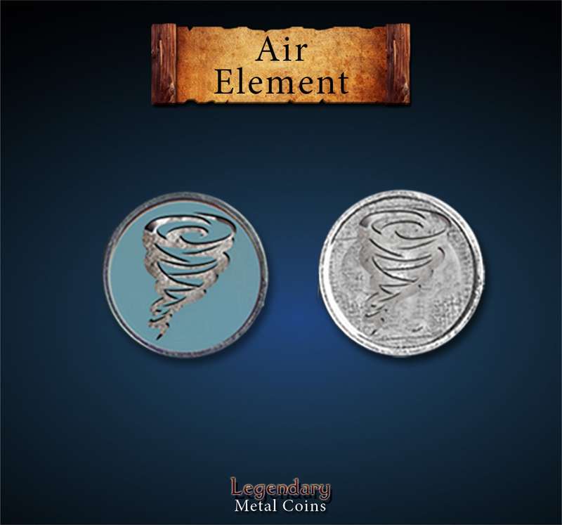 Gloomhaven Air Element Enamel Set (12) (Board & Card Game Accessories)