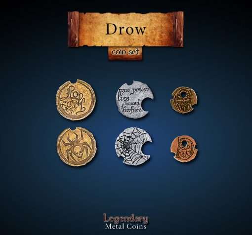 Drow Coin Set (24) (Coins)