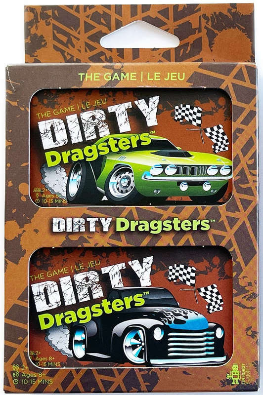 Dirty Dragsters Green & Black Car Decks (Board Games)