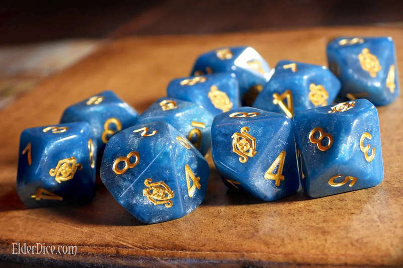 Elder Dice (10d10 Tube) The Eye of Chaos (Dice Sets & Games)