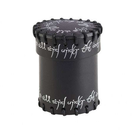 Elvish Black Leather Dice Cup (Dice Sets & Games)