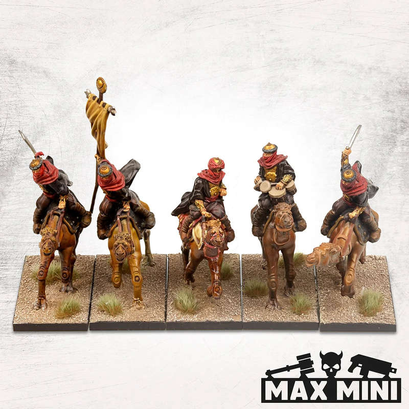 Oasis Mercenary Camel Riders with Command (5) (Miniatures)
