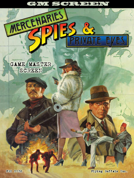 Mercenaries Spies & Private Eyes RPG GM Screen OOP (RPGs)