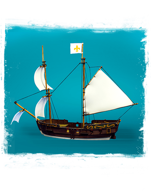 Blood & Plunder Brigantine Ship (Resin) (Miniatures)
