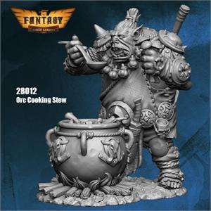28mm Orc Cooking Stew (Miniatures)