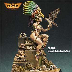 28mm Female Priest with Bird (Miniatures)
