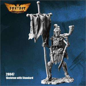 28mm Skeleton with Standard (Miniatures)