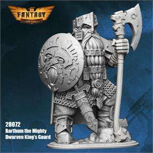 28mm Barthum the Mighty Dwarven Warrior (Miniatures)