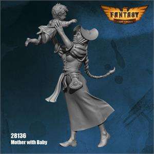 28mm Mother with Baby (Miniatures)