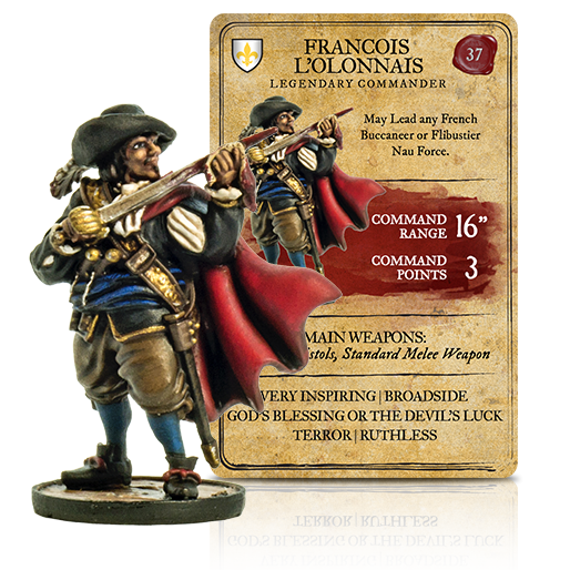 Blood & Plunder Legendary Figures Francois lOlonnais (Miniatures)