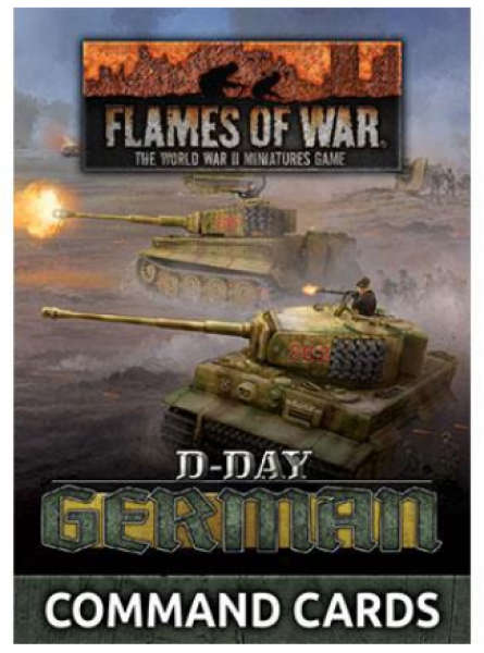 Flames of War D-Day German Command Cards (x50 cards) (Miniatures)