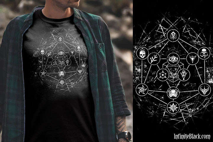 T-Shirt Geometric d20 XXL (Board & Card Game Accessories)