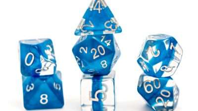 Neutron Dice Power Teal (Dice Sets & Games)