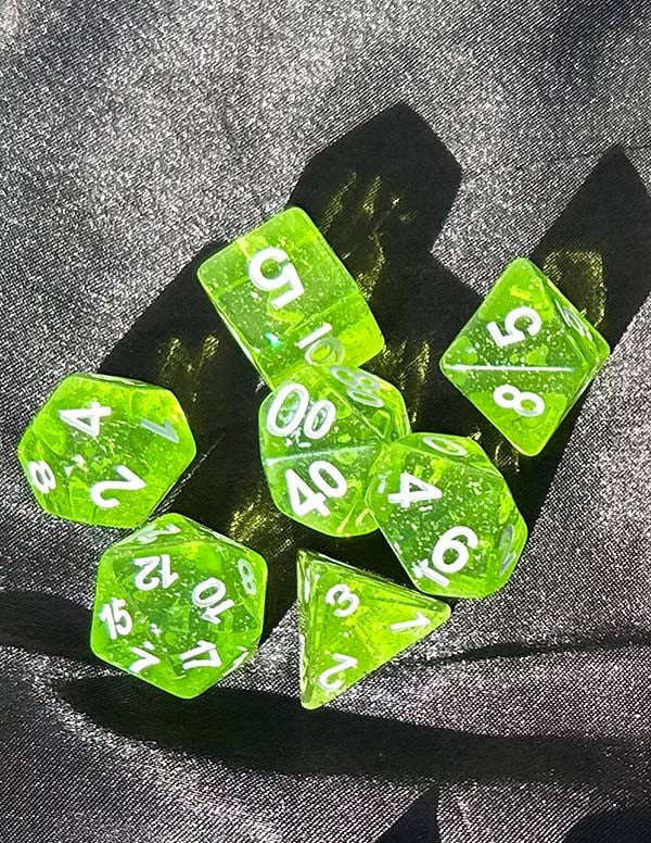 DCC Dice Greenstone Shards (Dice Sets & Games)