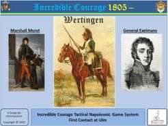 Incredible Courage 100 Days Wertingen 1805 (NO DMG CLAIMS) (Board Games)