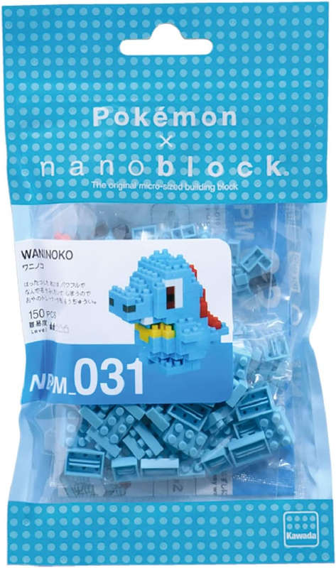 Nanoblock Pokemon Series Totodile (3D Puzzles)