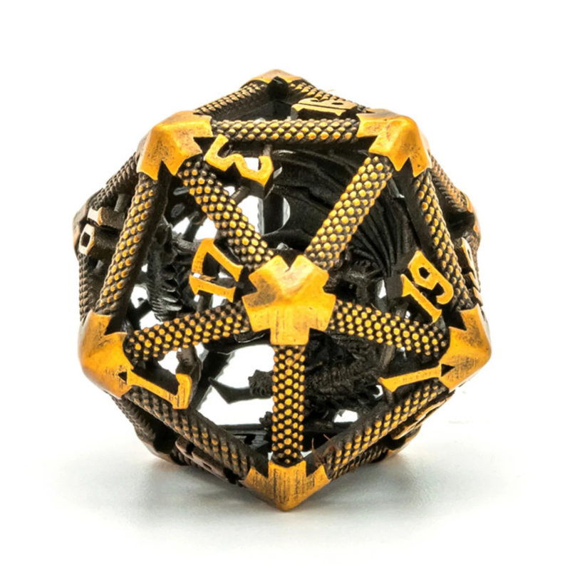 Hollow Dragon Keep D20 Gold (Dice Sets & Games)