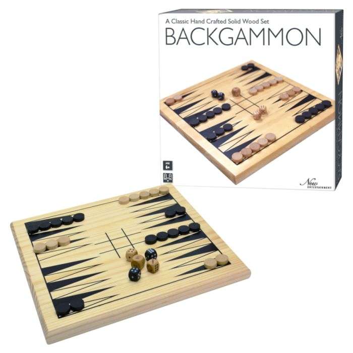 Wooden Backgammon (Board Games)