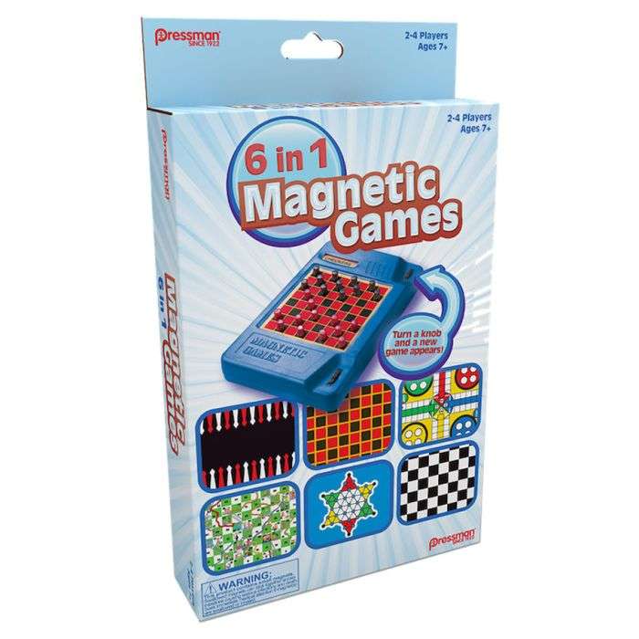 6in1 Travel Magnetic Games (Board Games)