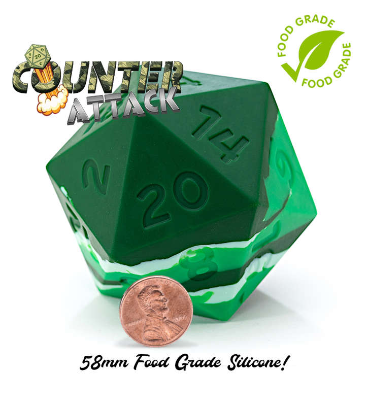 Random Encounter Counter Attack 58mm D20 (Dice Sets & Games)