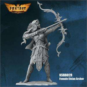 28mm Female Elf Archer (Miniatures)