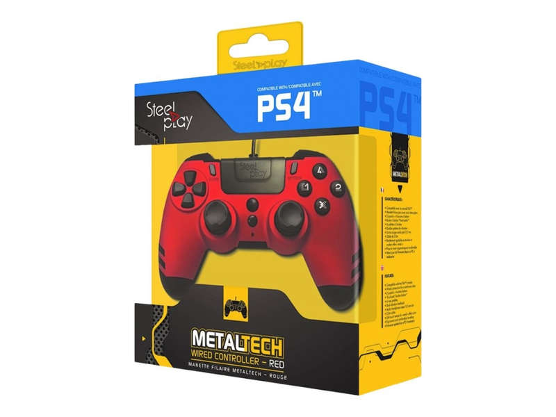 Steelplay Slim Pack Wired Controller (Red) (PS4/PC)