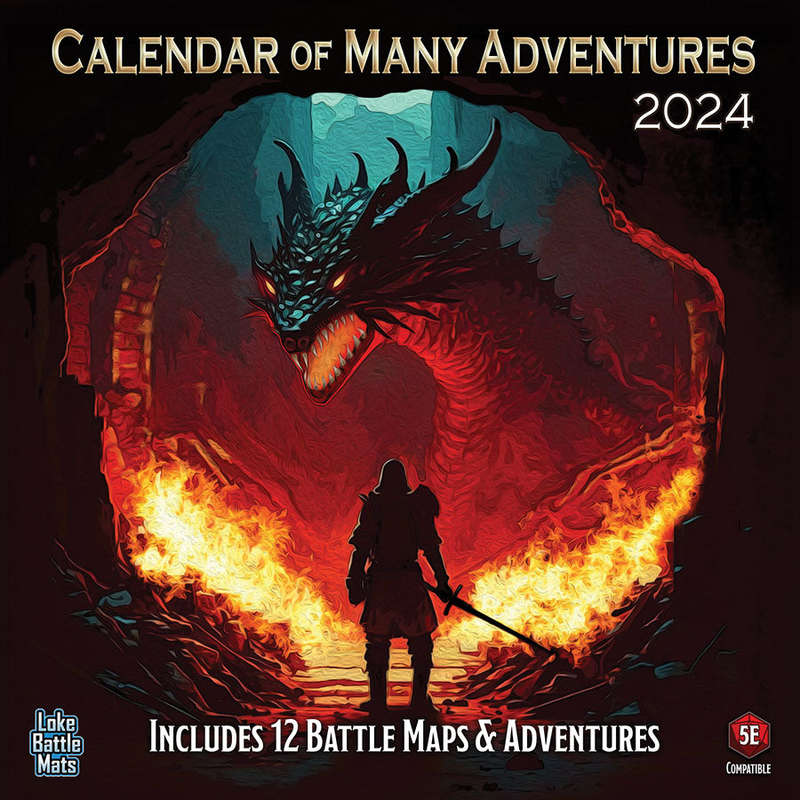 Calendar of Many Adventures 2025 (Board & Card Game Accessories)