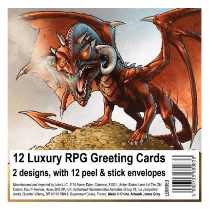 RPG Greeting Cards (12) (Board & Card Game Accessories)