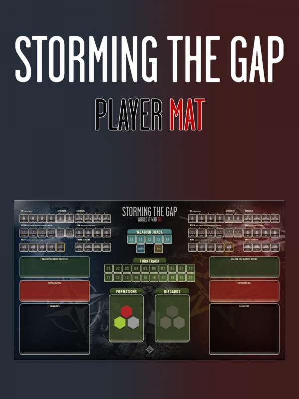World at War 85 Storming the Gap Player Mat (Board Games)