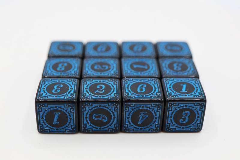 Magic Burst D6 Set Blue (12) (Dice Sets & Games)
