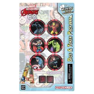 Marvel HeroClix Avengers 60th Anniversary Dice & Token Pack (Dice Sets & Games)