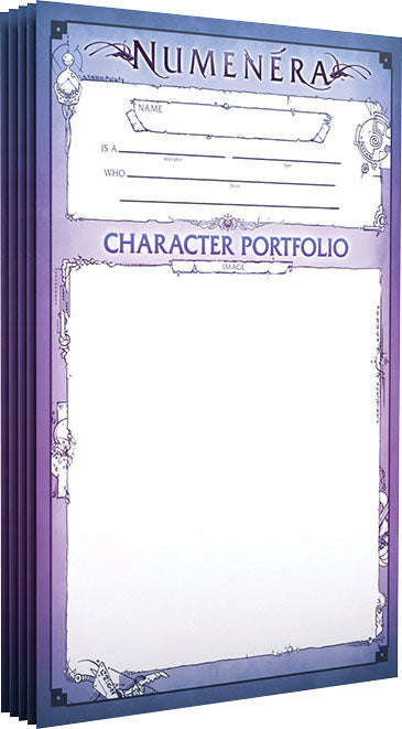 Numenera Character Portfolios (5) (RPGs)