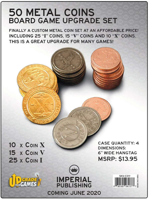 50 Metal Coin Board Game Upgrade Set (Coins)