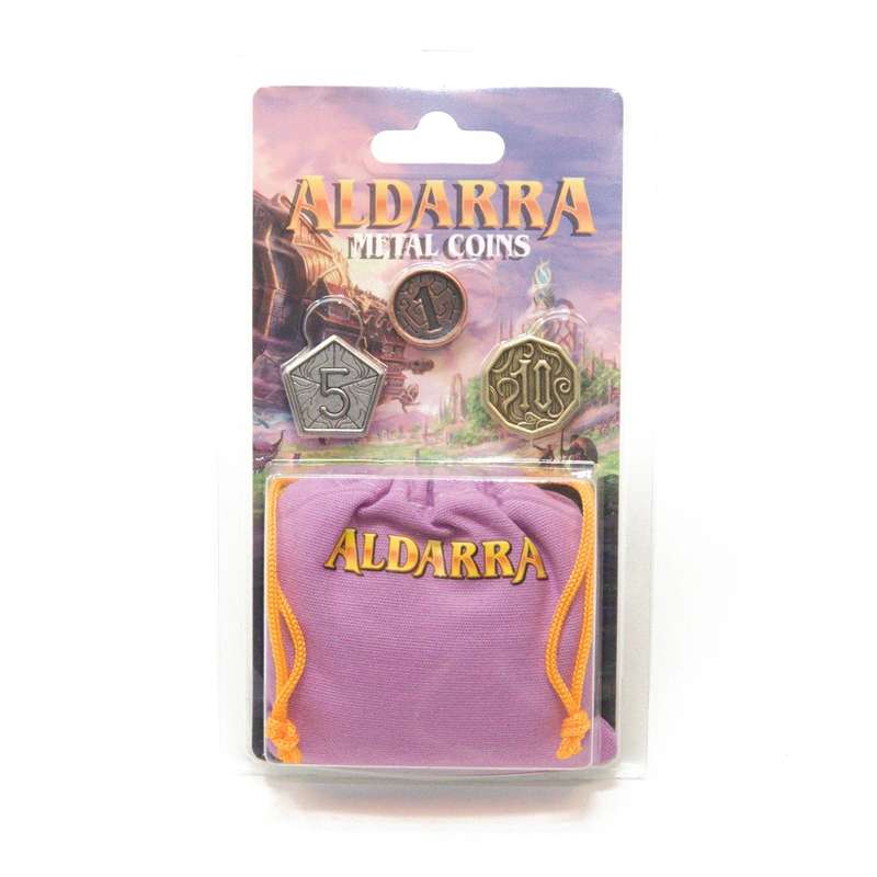 Aldarra Metal Coins & Purple Bag (Coins)