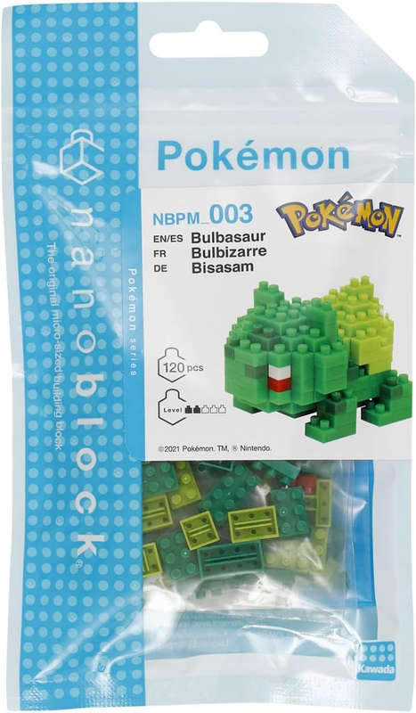 Nanoblock Pokemon Series Bulbasaur (3D Puzzles)