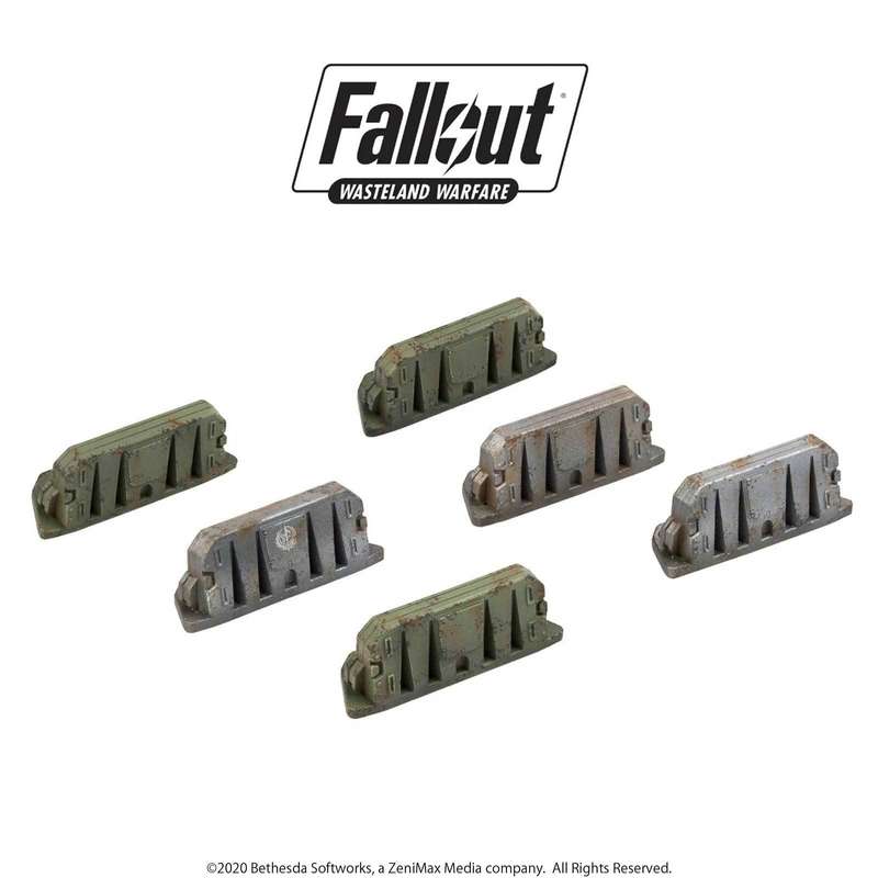 Fallout Wasteland Warfare Terrain Expansion Military Barricades (Mail Order) (RPGs)