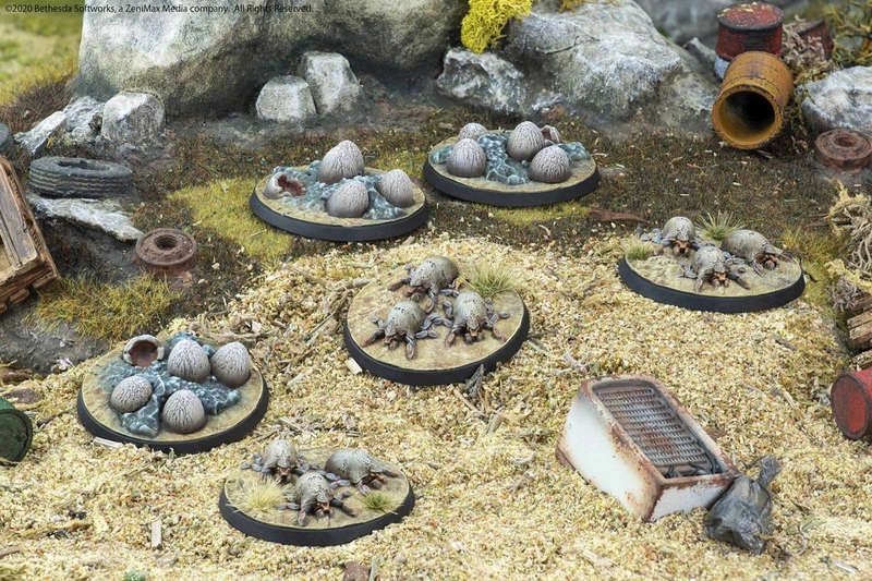 Fallout Wasteland Warfare Wasteland Creatures Mirelurk Hatchlings + Eggs (RPGs)