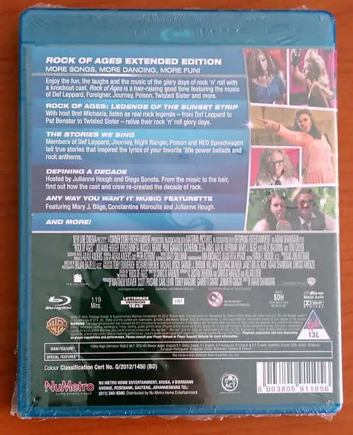 Rock Of Ages: Extended Edition (2012) (Blu-ray)