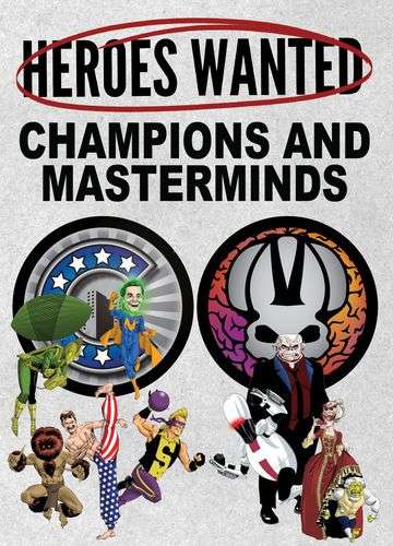 Heroes Wanted Champions and Masterminds (Board Games)