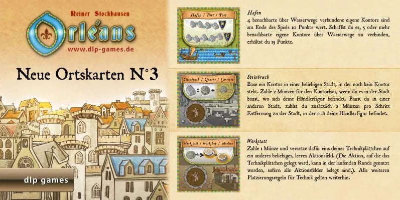 Orleans Ortskarten No. 3 (Board Games)