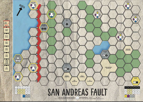 Age of Steam San Andreas Fault (Board Games)