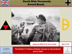 Death Ride Normandy Sword Beach (NO DMG CLAIMS) (Board Games)
