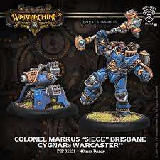 Warmachine Cygnar Colonel Markus Siege Brisbane (Miniatures)