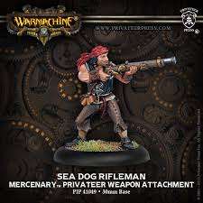 Warmachine Mercenaries Sea Dog Riflemen Attachment OOP (Miniatures)