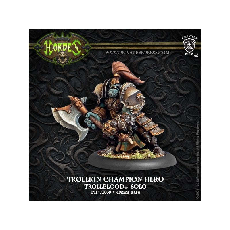 Hordes Trollbloods Trollkin Champion Hero Solo OOP (Miniatures)