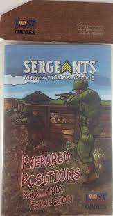 Sergeants Miniatures Game Prepared Positions Expansion Terrain Pack (Miniatures)