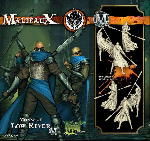Malifaux Ten Thunders Monk Of Low River 3 Pack OOP (Miniatures)